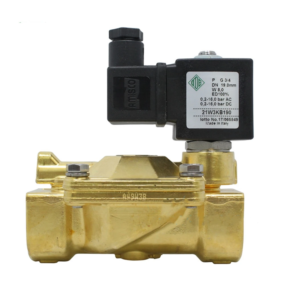 Original And New Two Brass Wire Buckle Normally Closed Solenoid Valve