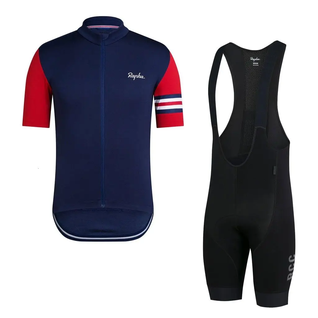 2021 Rapha Cycling Jersey Set Men Team Summer Bicycle Cycling Clothing
