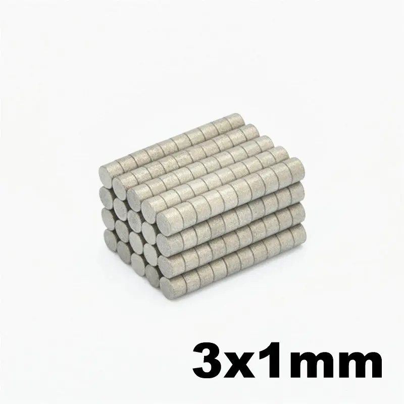 

SmCo Magnet Thin Disc Diameter Dia. 3x1 mm Plate Grade YXG28H 350 Degree C High Temperature Permanent Rare Earth Magnets 100pcs