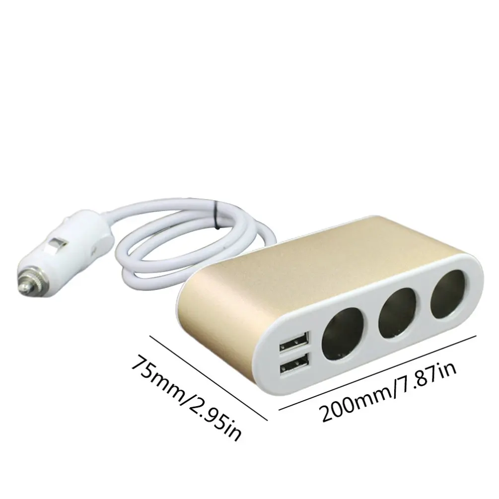 Автомобильное зарядное устройство для прикуривателя с двумя usb-портами, многофункциональное автомобильное зарядное устройство для мобильного телефона