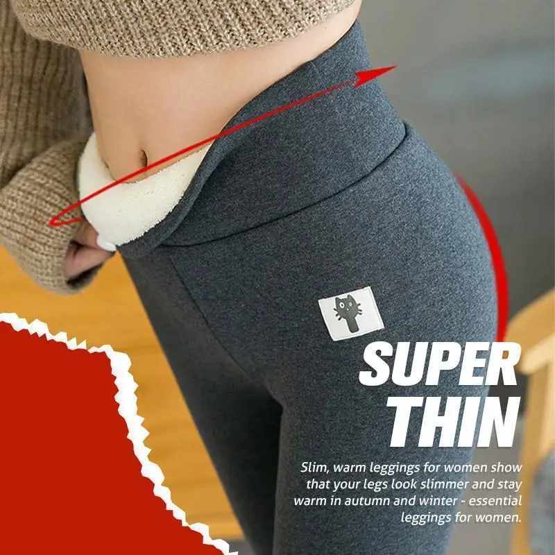 THICKENED SLIM CASHMERE WARM PANTS 