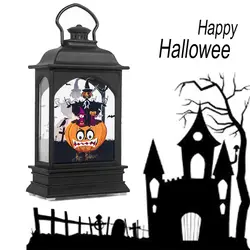 Хэллоуин светодиодный Светодиодный Фонарь подвесной фонарь винтажный череп домашний Декор Детские креативные вечерние лампа-колдун