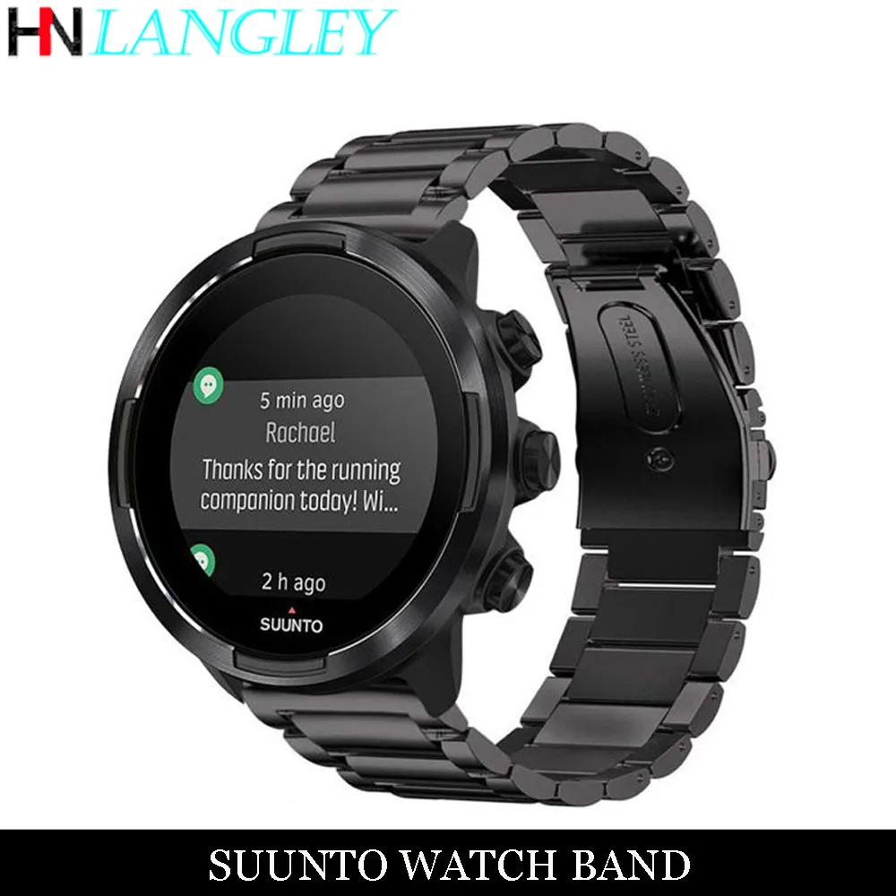Ремешок из нержавеющей стали для SUUNTO 9/ Suunto 9 Brao /Suunto D5/ Spartan 24 мм | Наручные часы
