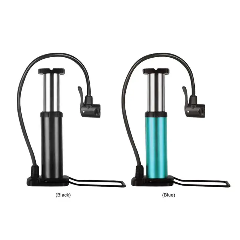 Portable Cycling Mini Portable Bicycle Floor Pump Foot Activated Outdoor Aluminum Alloy Bike Tire Ball Pump Air Inflator