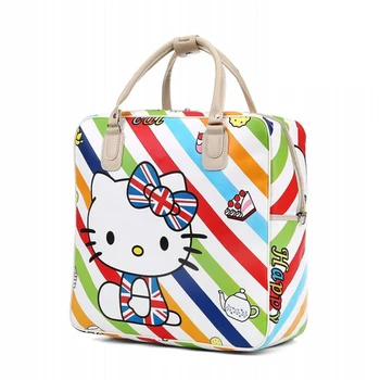 

Cartoon Travel Weekends Bag Woman Large Capacity Waterproof Duffel Bag Sports Fitness Overnight Bag Girl Clothing Organizer Bags