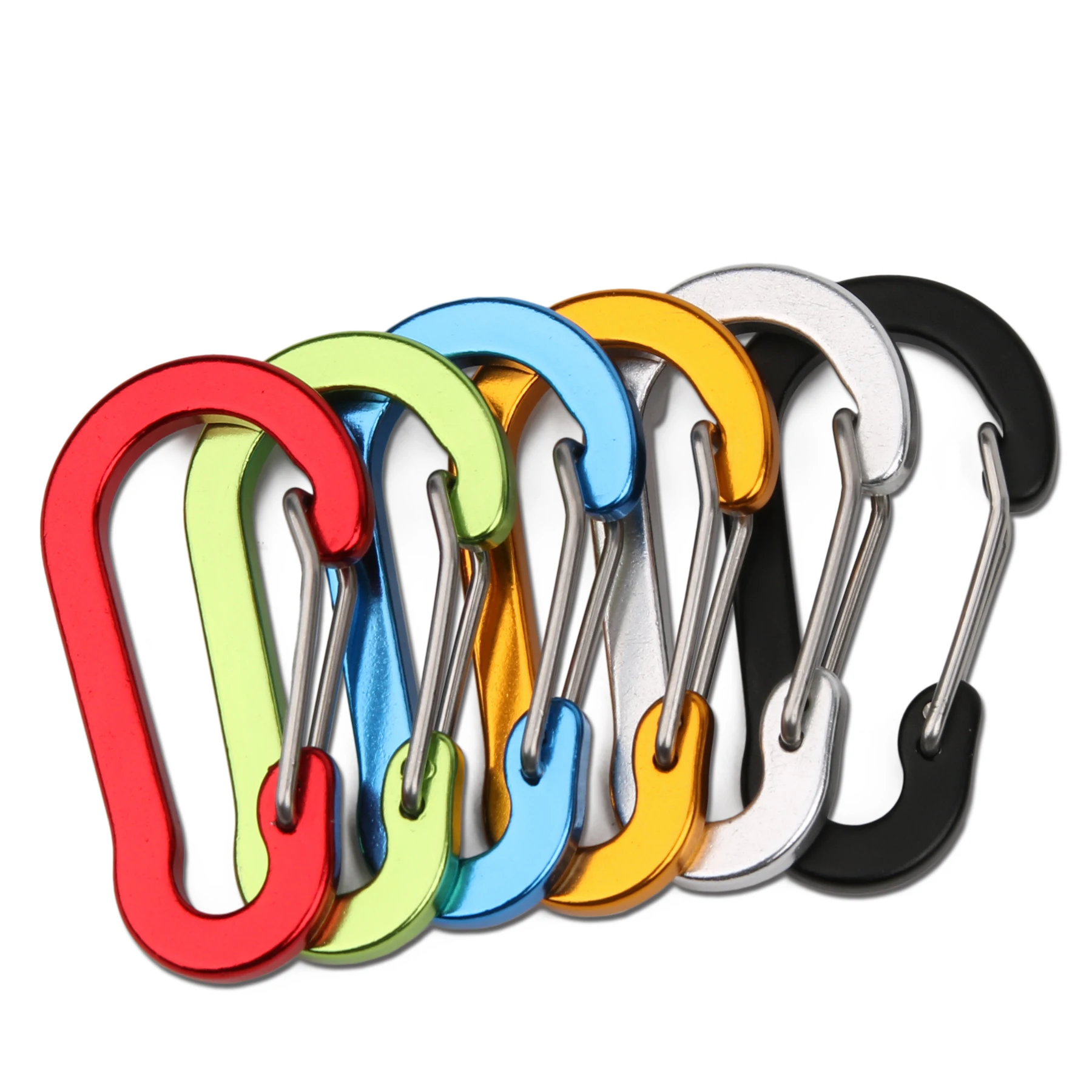 Small Size 5cm Carabiner Clip Hook Key\bchain for Outdoor Camping Hiking Fishing