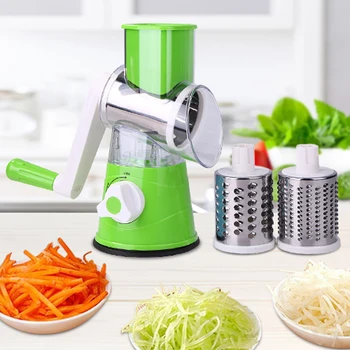 

Multi-functional Manual Vegetable Fruit Cutter Potato Shred Grater Stainless Steel Round Slicer Kitchen Accessories Cooking Tool