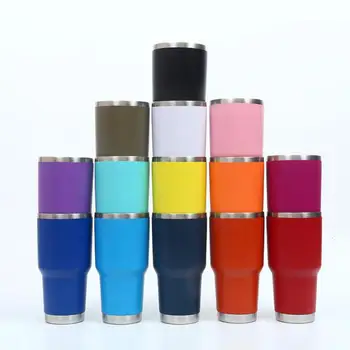 

Manufacturer Direct Sales Stainless Steel Spray 30 Oz Car 14 Color Cup Ice Cup Business Heat Preservation Portable Car Cup