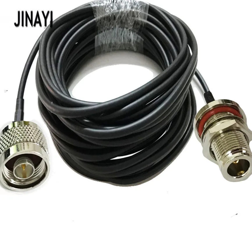 RG58 50-3 N Male to Female O-ring Waterproof RF Connector Coax Coaxial Pigtail Cable Wifi Antenna 1/3/5/10/15/20m | Обустройство дома