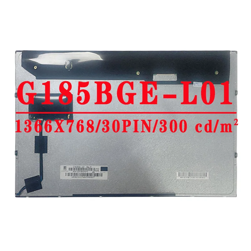 

G185BGE L01 18.5 inch LCD Screen 1366*768 TN 30PINS LVDS 300 cd/m² 72% NTSC 60Hz Contrast Ratio 1000 : 1 LCD Screen G185BGE-L01