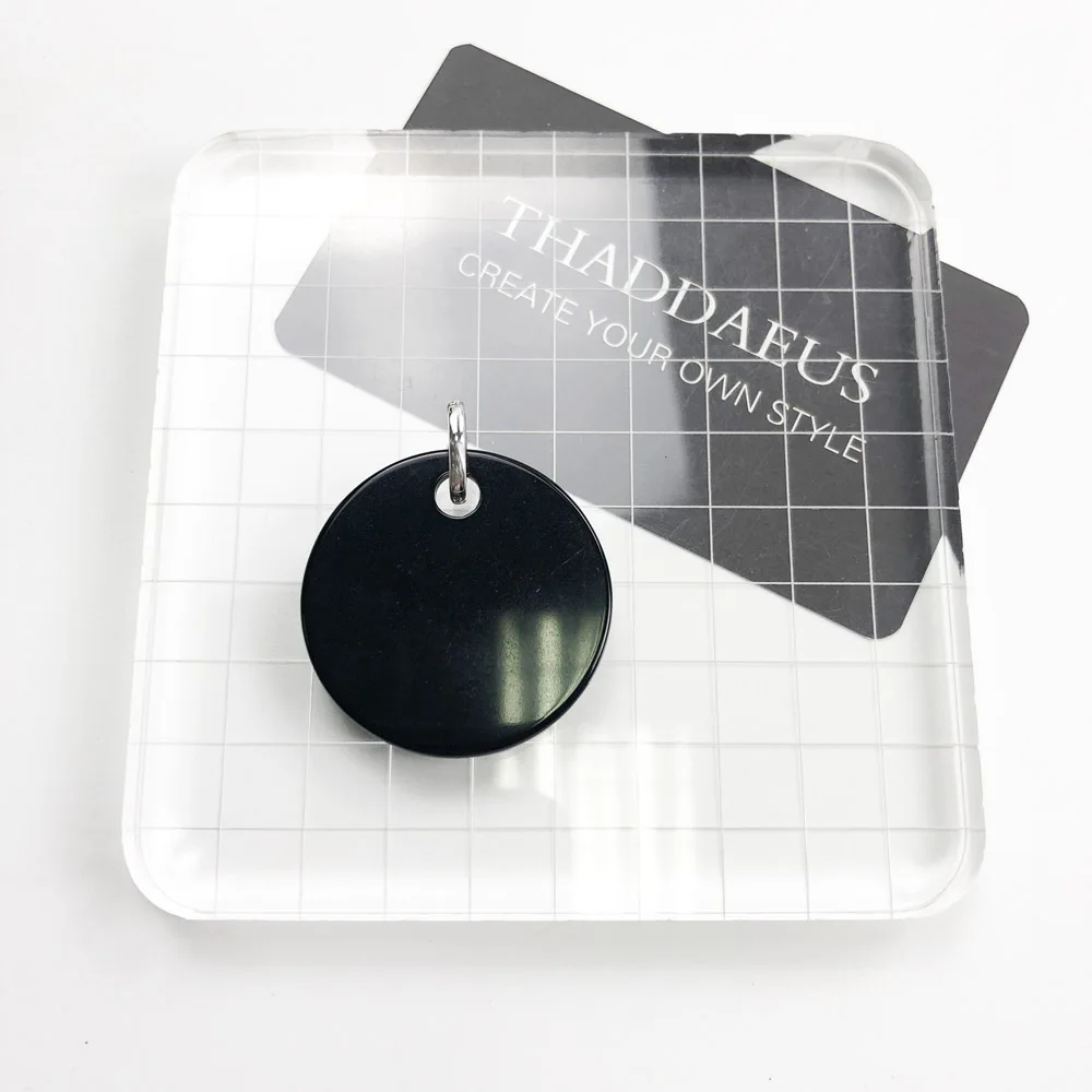 Оникс с Круглым Диском ювелирные изделия любовью в европейском стиле 2019 серебро