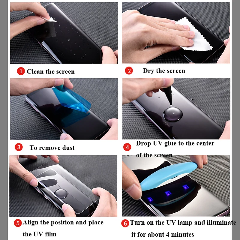 Mocolo 3D изогнутый УФ Полный Клей закаленное стекло протектор экрана для Samsung Glaxy Note 10 10+ 10Pro Pro Plus 5G 10Plus