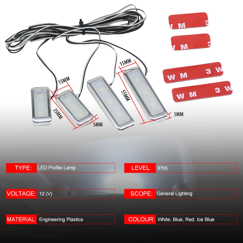 4PCs Set Bowl handle Armrest Light Car Door Interior Light LED Atmosphere Light Auto Interior Door Light Decorative Lamp 4PCs Set Bowl handle Armrest Light Car Door Interior Light LED Atmosphere Light Auto Interior Door Light Decorative Lamp