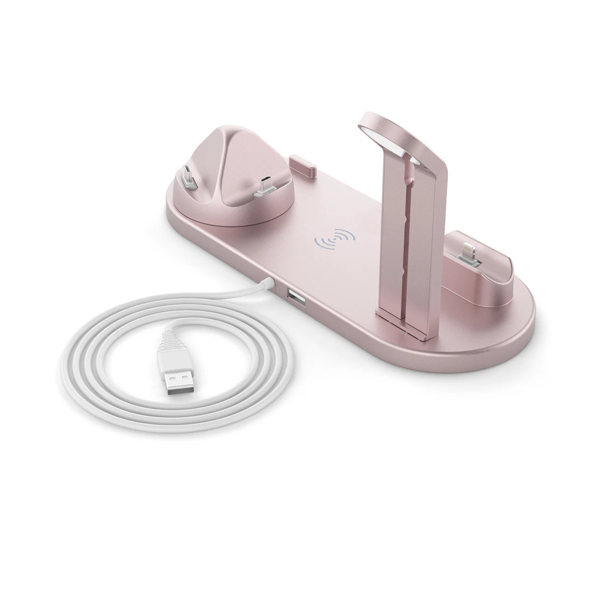 4 в 1 зарядная док-станция держатель для iPhone XS MAX для Xiaomi для Apple Watch для Airpod Dock Беспроводная зарядная подставка крепление для станции
