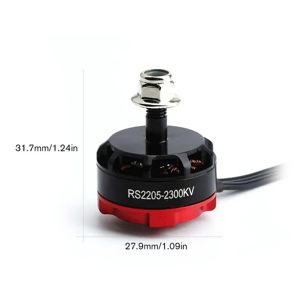 Горячая RS2205 2300KV 2205 CW/CCW бесщеточный мотор 3-4S для FPV RC гоночный Дрон, Мультикоптер с двойным замком CW/CCW Locknuts