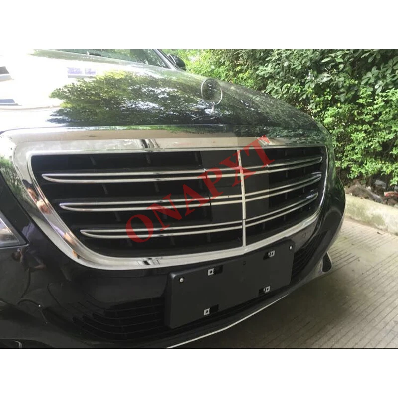 Car styling Middle grille for Mercedes-Benz S-Class W222 S300 S400 S500L to  AMG S65 ABS bumper Center Grille Not For Distronic - AliExpress