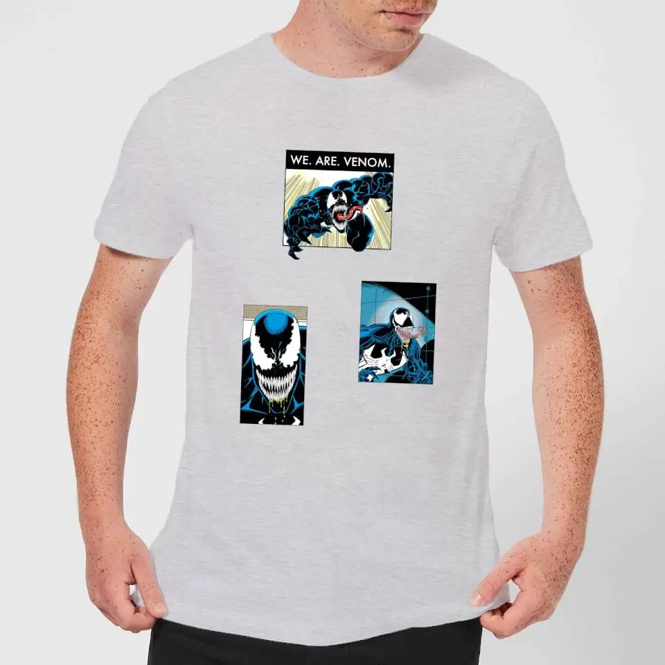 Venom Collage Men'S T-Shirt - Grey |