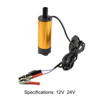 

51mm DC 12V/24V Electric Submersible Pump Diesel Oil Water Pumping Extractor Suction Transfer Tool with Sponge FilterHome