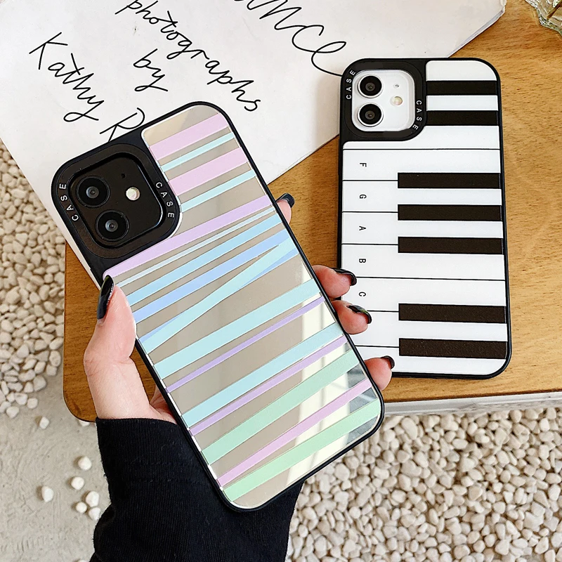 Чехол для телефона с радужным пианино iPhone 11 12 13 Pro Max Mini SE 2020 7 8 Plus 12Pro 13Pro XS X XR |