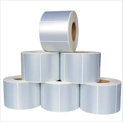 Pet sticker, bar code sticker, suitable for heat transfer printer, need full resin carbon tape