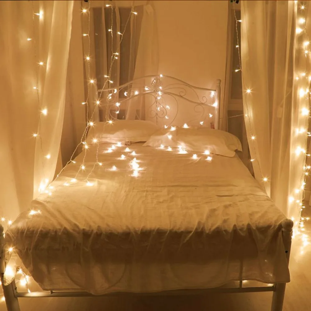 

LED curtain light string 3*1m,3*2m,3*3m meters Christmas outdoor waterproof holiday wedding decoration small lanterns wholesale