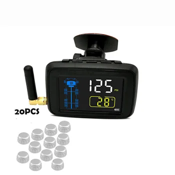 

20 Sensors External Truck Heavry Duty Wheel PSI Trailer Can Bus Car TPMS Car Tire Monitoring System China Supply