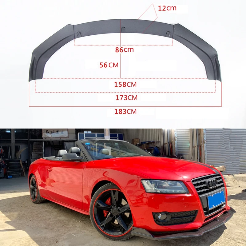 

Car Surrounding and Modification General Front Shovel Three Carbon Fiber Front Lip Head Shovel Inclusion Angle