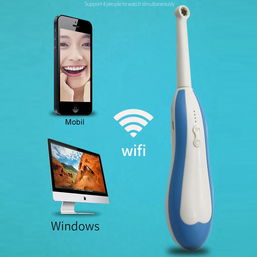 Wireless WiFi HD USB Intra Oral Dental USB Intraoral Camera Dentist Device and Oral LED Light Real-time Video Inspection Tools