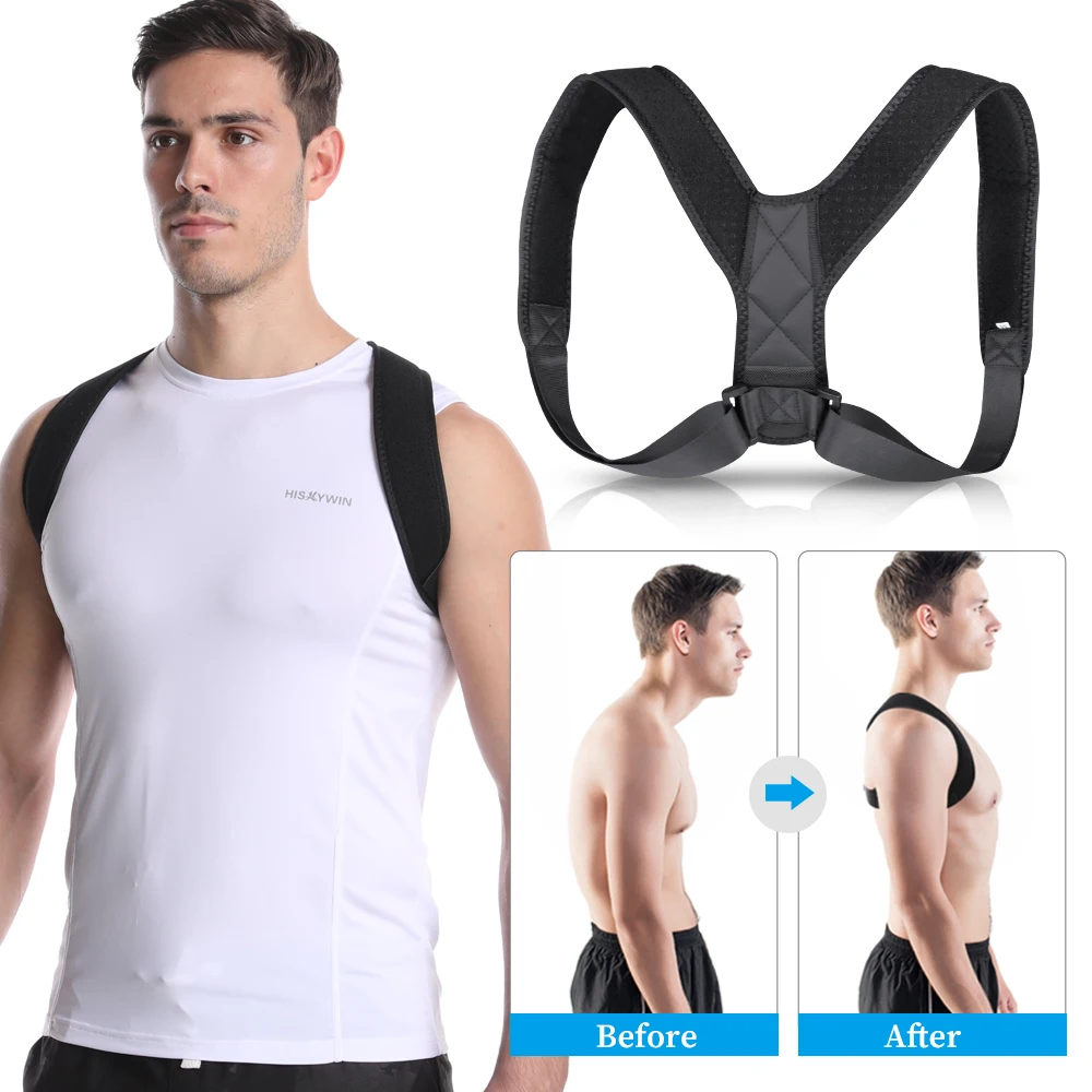 Posture corrector back support adjustable back posture corrector Adult Children posture back corrector Black Shoulder Correct