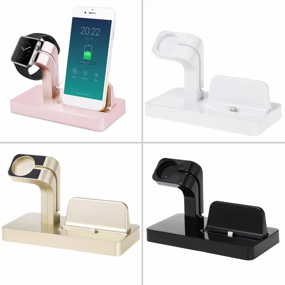 Portable 2 in 1 Charging Dock For Apple Charger Holder for Apple Watch For iPhone 7/6/5 Phone Watch Bracket For Apple Series