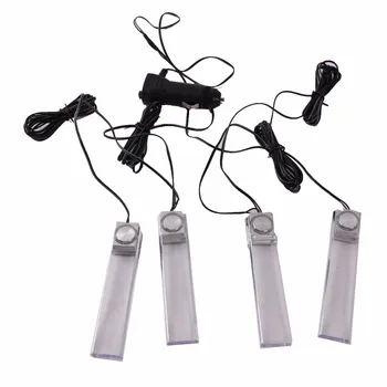 

POSSBAY 5 Sets Universal Car Auto Automobile Vehicle Interior Atmosphere Blue Lights LED-lys Diody Lampu LED-lampor ZY615 SD