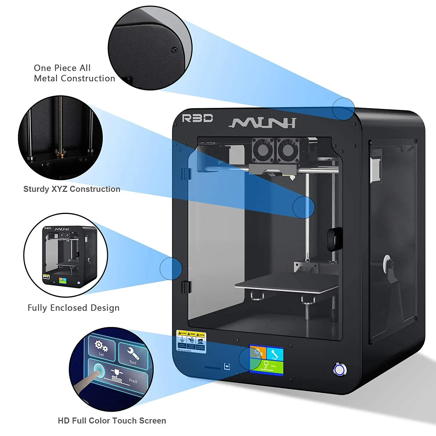 R3d Mini Fdm 3d Printer High Precison 