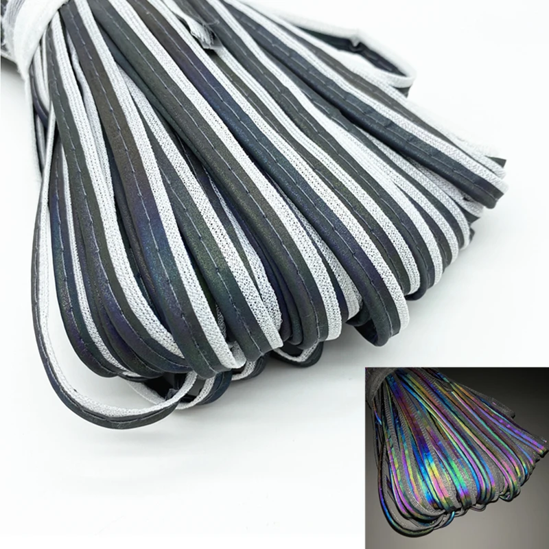 Sewing Ribbon 5 yards 9mm Reflective Edge For Sheets Sofa Curtains Hats Clothes Various Fabric Sewing DIY