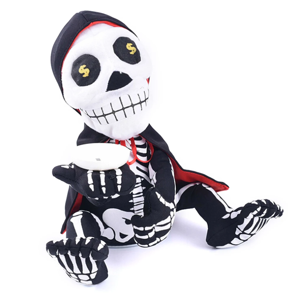 

Halloween Party Scene Prank Games Props Horror Bar Haunted House Electric Doll Toys Decoration Bright Electric Piggy Bank