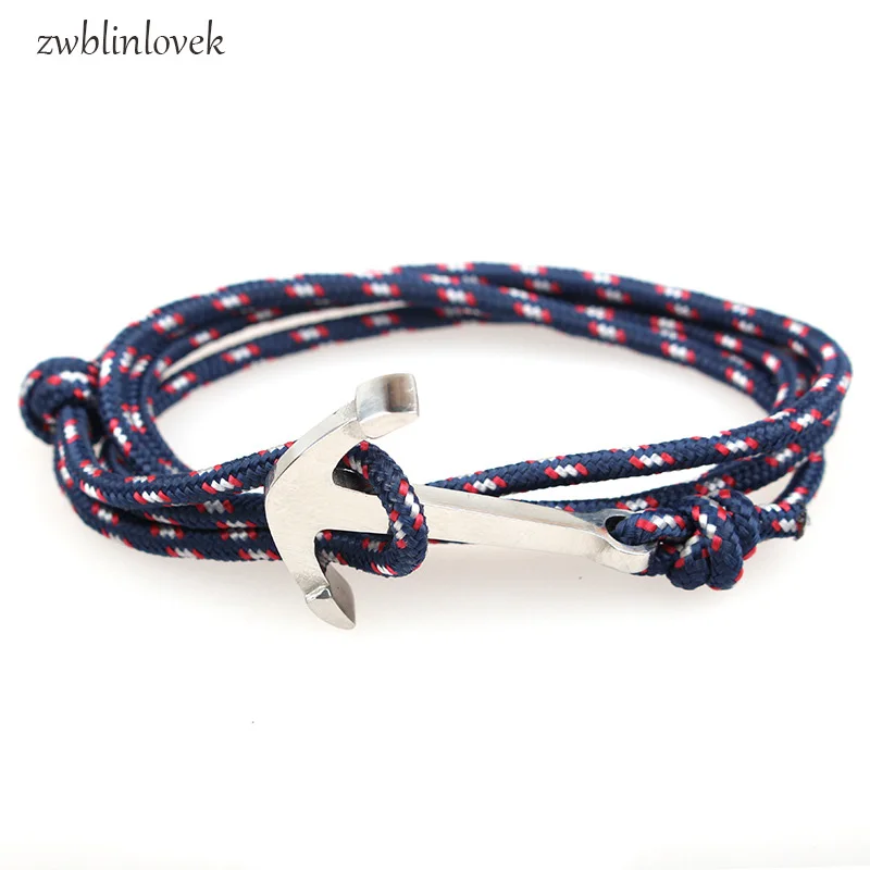 Fashion Retro Stylish Vintage Charm Bracelets &amp Bangles For Men Women Handmade Rope Chain Bangle Silver Anchor Bracelet Vikings |