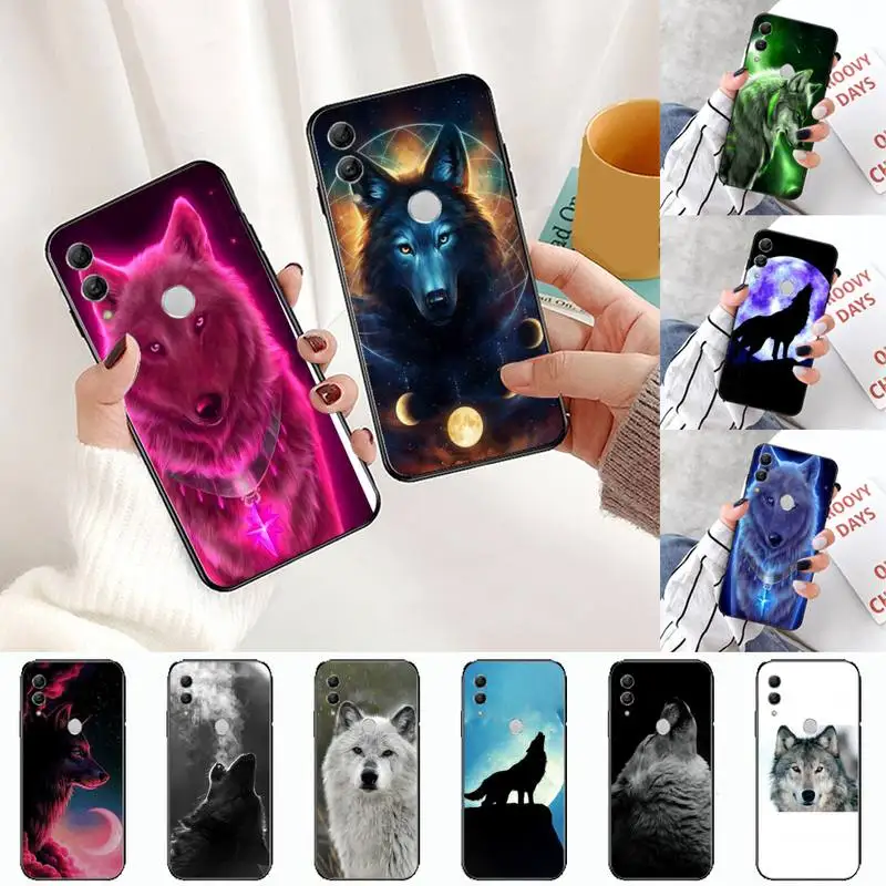 

wolf angry animal colorful phone Case cover Shell For Huawei Enjoy 7 7s 8 8e 9 9e 10 plus P8lite 2017 Honor 5a view9 play 3e