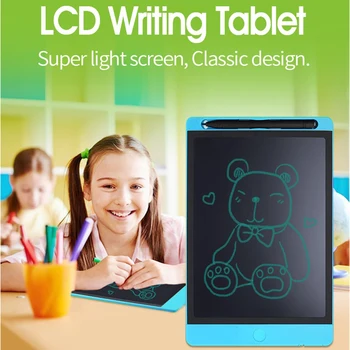 

10'' Digital LCD Writing Tablet Thick Pen Children Graphic Drawing Tablets Electronic Handwriting Pad Paint Board Kids Gifts FS