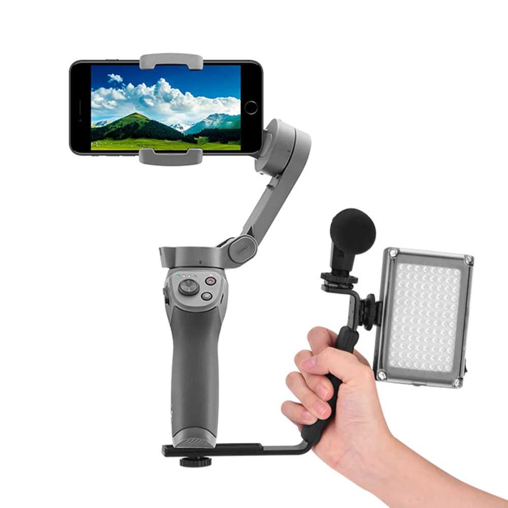 

L Shaped Stand Holder Phone Stabilizer Expansion Bracket for DJI Osmo Mobile 2/3 ND998
