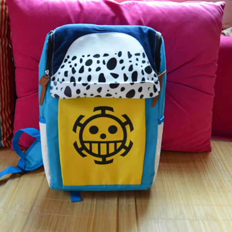 LEQUEEN One Piecee Death Surgeon Trafalgaron II Anime Student Bag Double Shoulder Nappy Bag Baby Diaper Bag Stroller Bag Hot