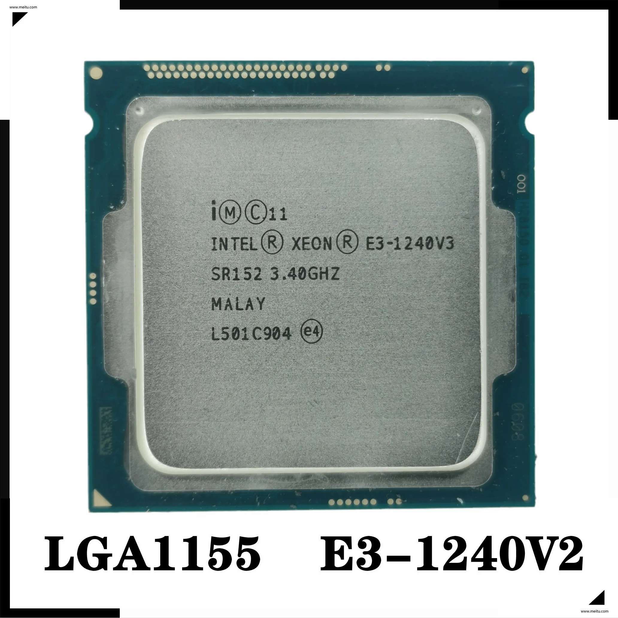 Desktop CPU Xeon E3 1240 v2 E3 1240v2 E3 1240 v2 3.4 GHz Quad Core CPU ...