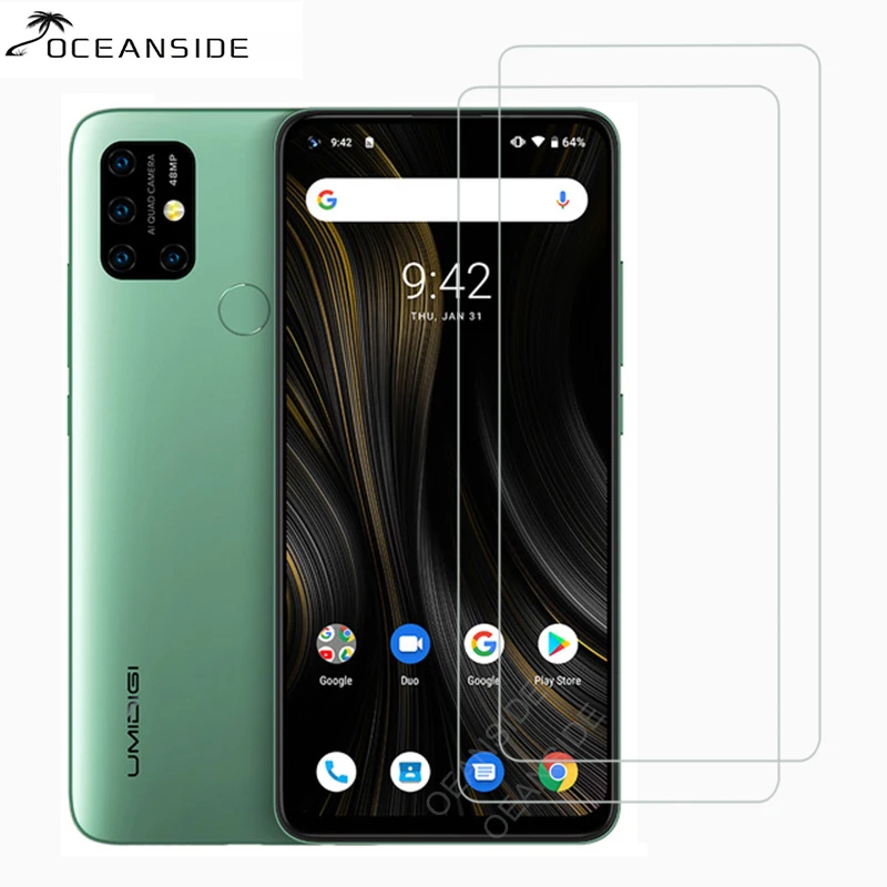 2 шт. для Umidigi Power 3 Закаленное Стекло 9H защита экрана Защитная пленка на umi power
