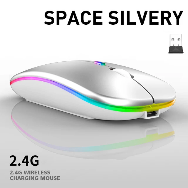 pc gaming mouse USB Rechargeable RGB Mouse For Laptop Computer PC Macbook Gaming Mouse 2.4GHz 1600DPI best pc mouse Mice