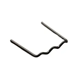 Agrafes semi ondulées en acier inoxydable, 100mm, 0.8 pièces, agrafes pour réparation de soudage du pare chocs en plastique de voiture 