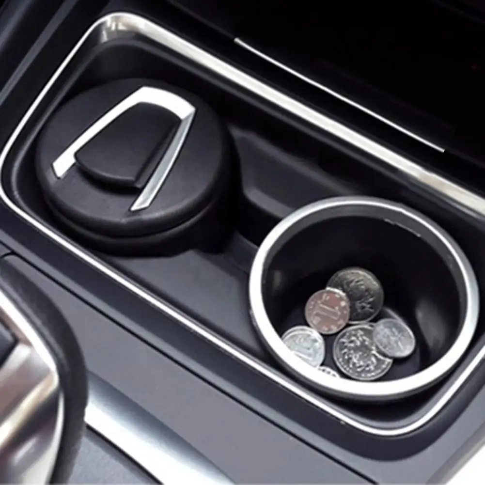 Портативная автомобильная пепельница Бездымная Пепельница держатель для сигарет с внутренним светодиодный светильник и противоскользящим резиновым дном