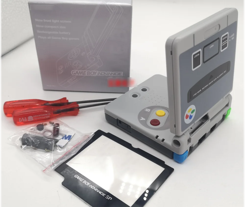 Ограниченная цветная полная оболочка корпус для консоли GBASP GAMEBOY SP геймпад SFC