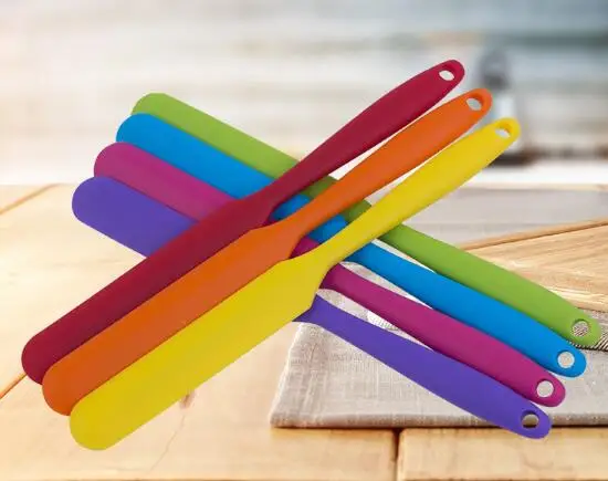 Silicone Cream Butter Cake Spatula Mixing Batter Scraper Brush Butter Mixer Cake Brushes Baking Tool