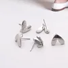 10 Pcs DIY Stainless Steel Earrings Back Love Heart Dangle Earrings Base Connectors Linkers for Jewelry Making Accessories ► Photo 1/4