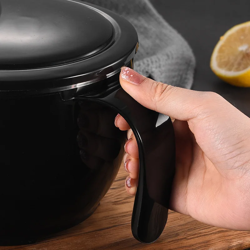 

304 Stainless Steel Instant Noodle Bowl Students Dormitory Portable Container Japanese Style Large-Volume With Chopsticks Spoon