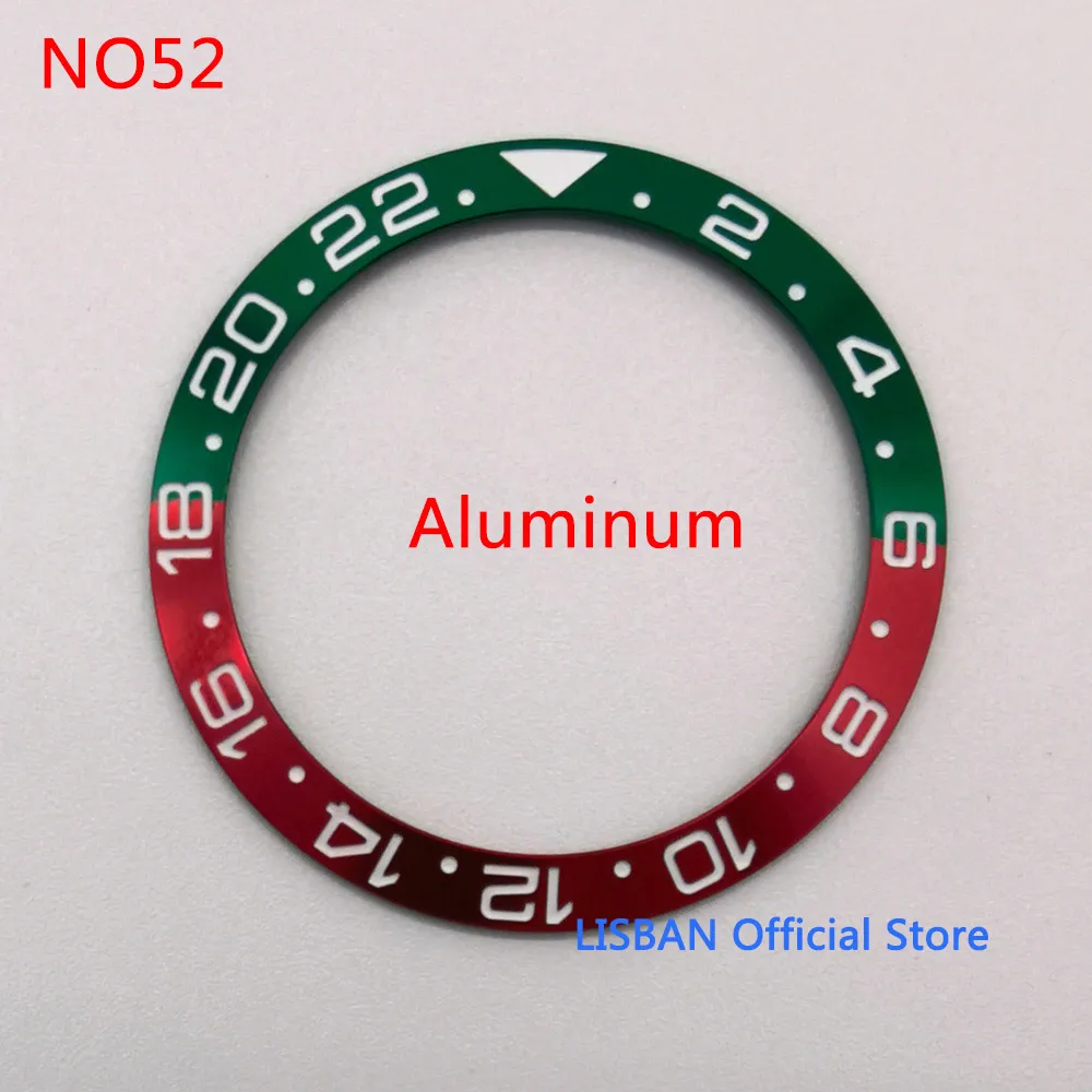 Premium Ceramic Bezel Insert for Watch Cases - 38mm Outer Diameter