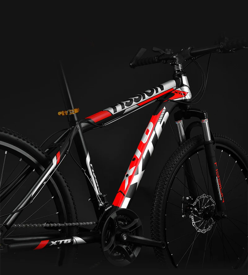 Perfect 26 Inch Mountain Bicycle 21/24/27/30 Speed Adult Variable Speed Bicycle Student Flagship Off-Road Double Disc Brake Bicycle Bike 6